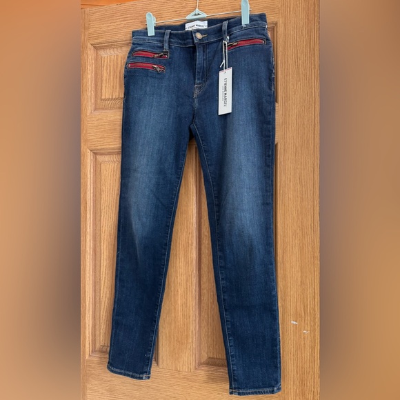 Etienne Marcel Denim - NWT Etienne Marcel Blue Jeans with Red Accents